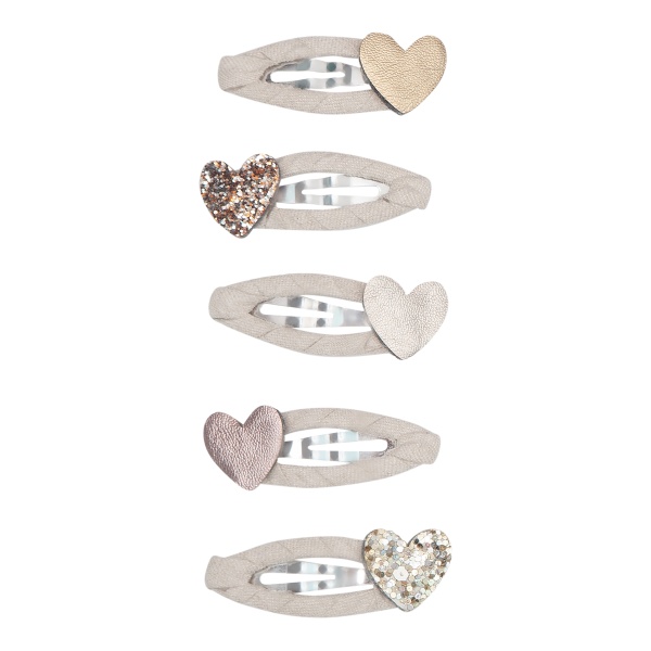 Mimi & Lula Teeny heart mini hair clips